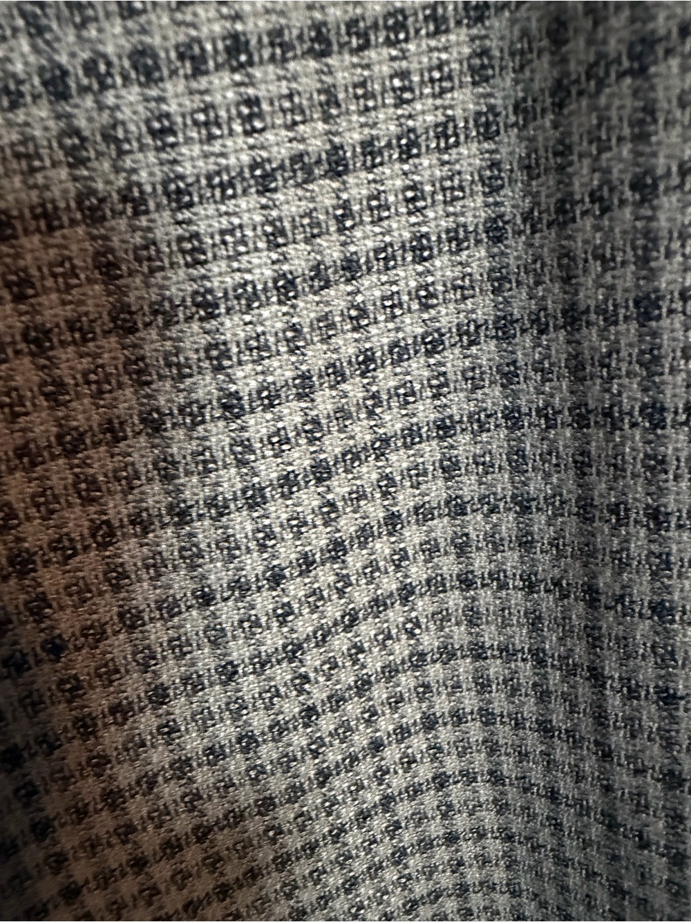 PrettyLittleThing Brown Houndstooth Longline Duster Coat - Picture 9 of 16